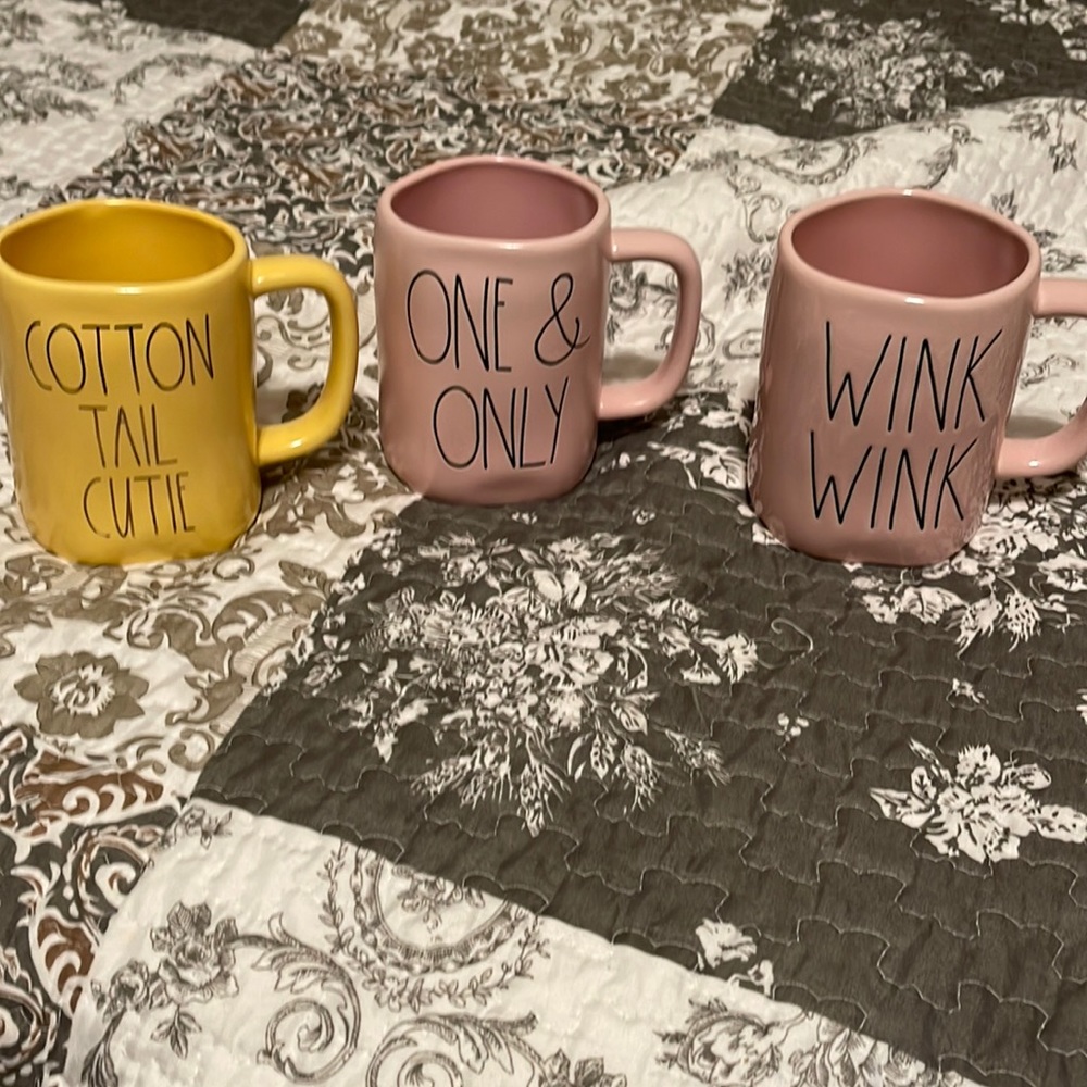 Rae Dunn coffee mugs
